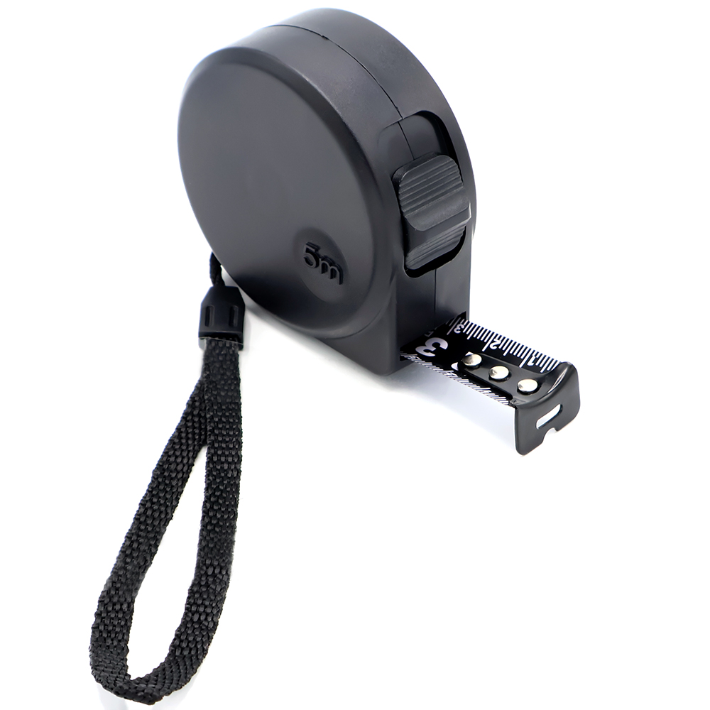 Рулетка Shadow 5м, чёрная для бизнеса