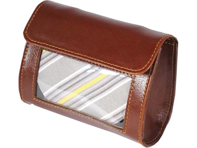 Футляр для галстука Alessandro Venanzi, коричневый для бизнеса