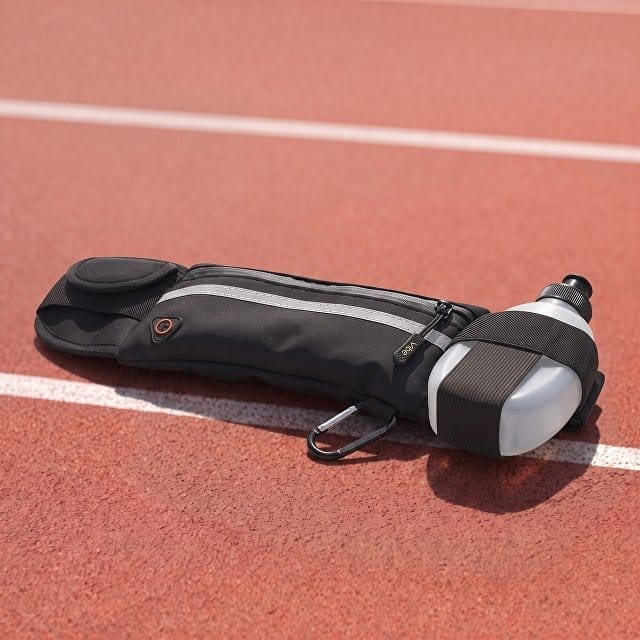 Спортивная сумка для бега с бутылкой 270ml "Marathon", черный для бизнеса