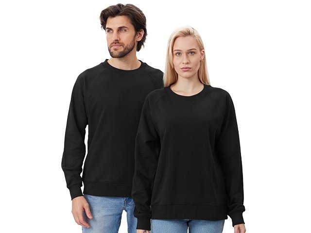 Свитшот оверсайз с рукавом реглан «Belgrade», унисекс, черный