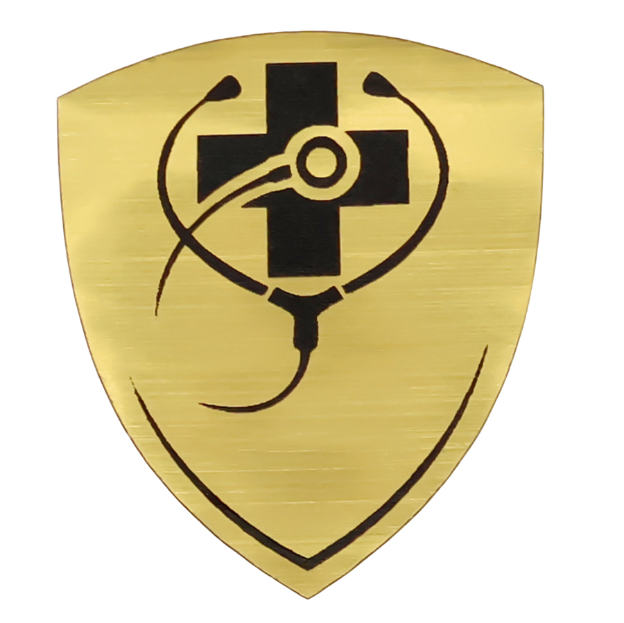 Шильд-наклейка медицина, серебро для бизнеса