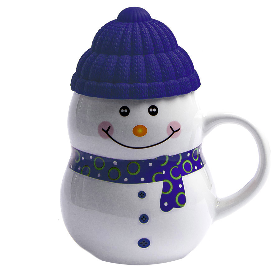 Кружка SNOWMAN с крышкой для бизнеса