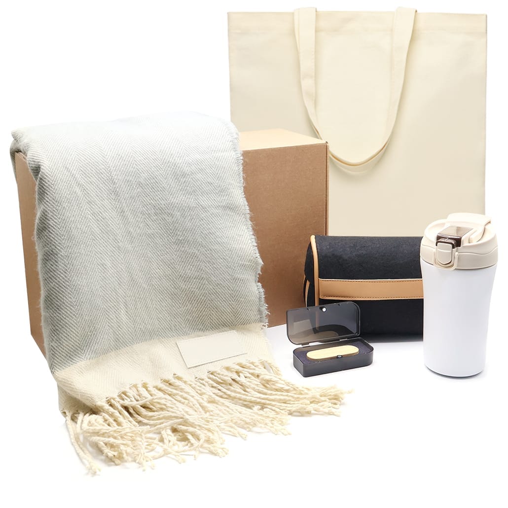 Подарочный набор BEIGE STYLE SET, бежевый для бизнеса