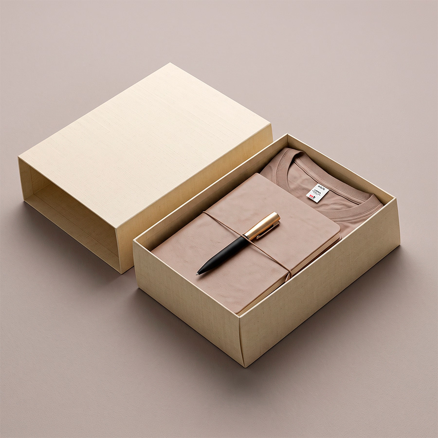 Набор подарочный Welcome Box: футболка LIBRA размер M/L, ежедневник, ручка в коробке для бизнеса