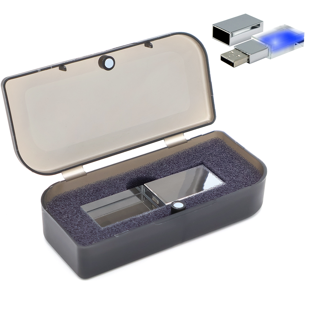 Флешка Moon 16 Гб в футляре, красный для бизнеса