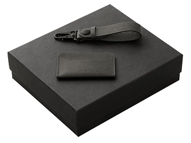 Подарочный набор Long River: картхолдер, ремешок для ключей для бизнеса