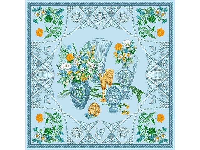 Платок «Мелодия хрусталя», голубой