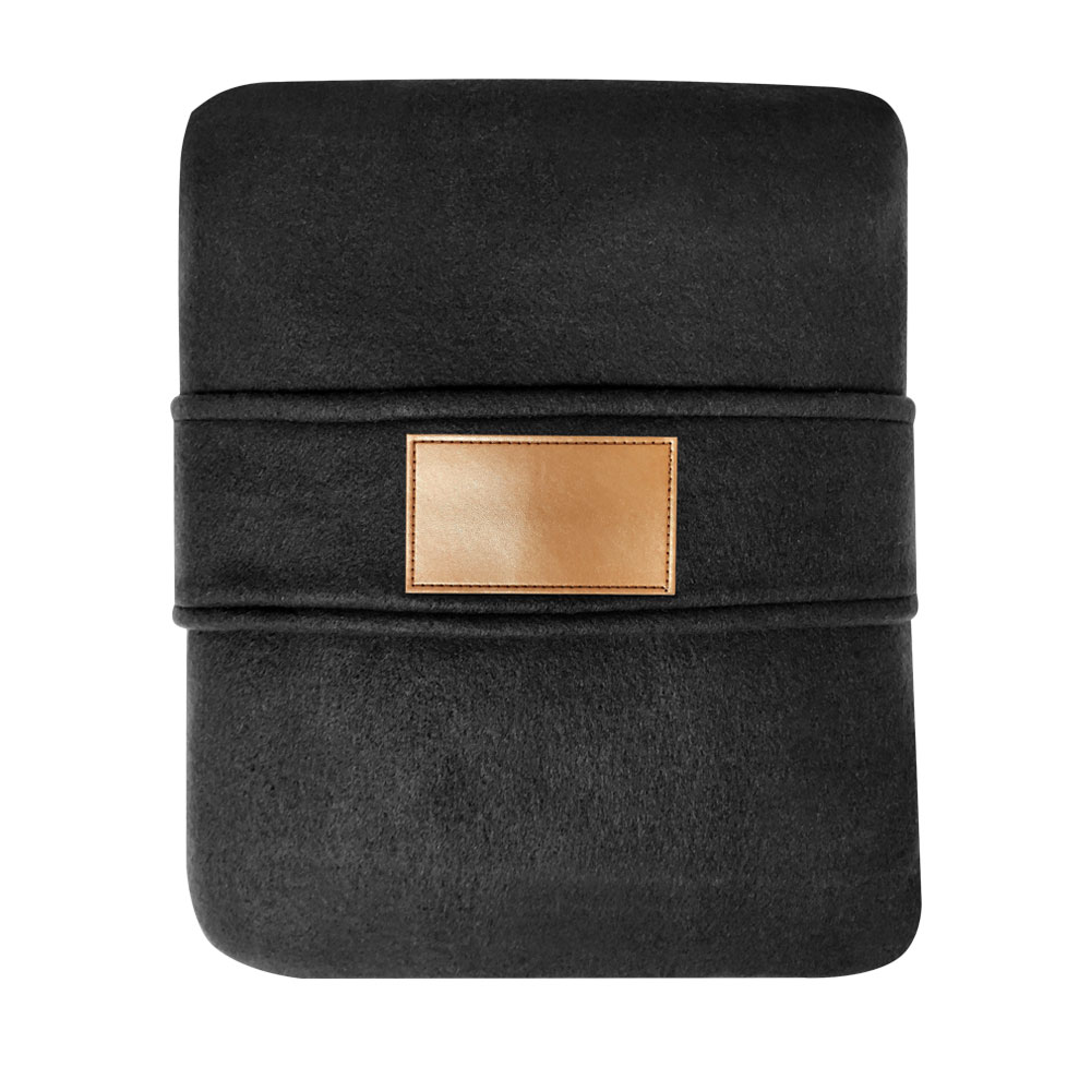 Плед Garda, черный для бизнеса