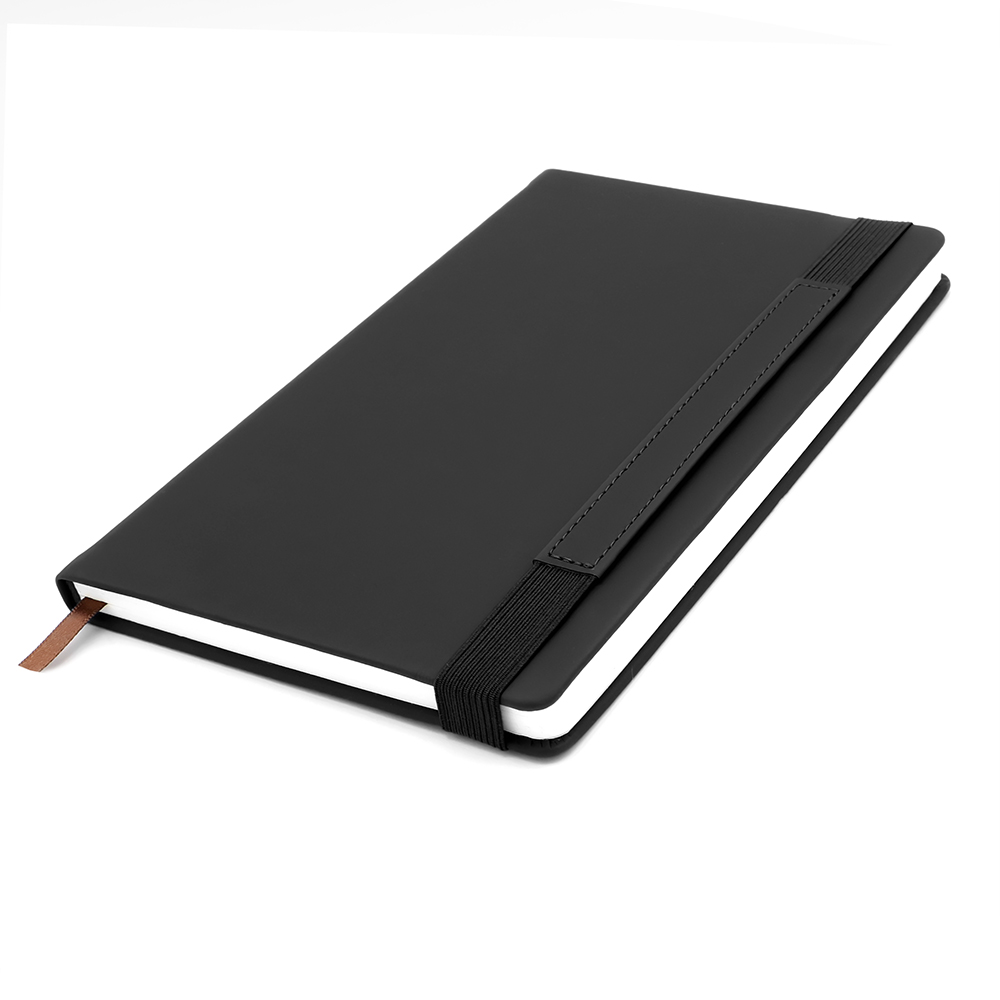 Блокнот A5 Champion в твёрдом переплёте с широкой застёжкой, оранжевый для бизнеса