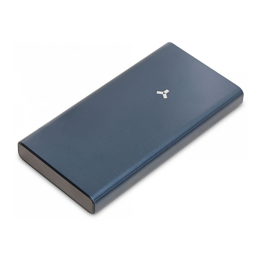 Внешний аккумулятор LAVA 10M, 10000 мАч, металл, синий для бизнеса