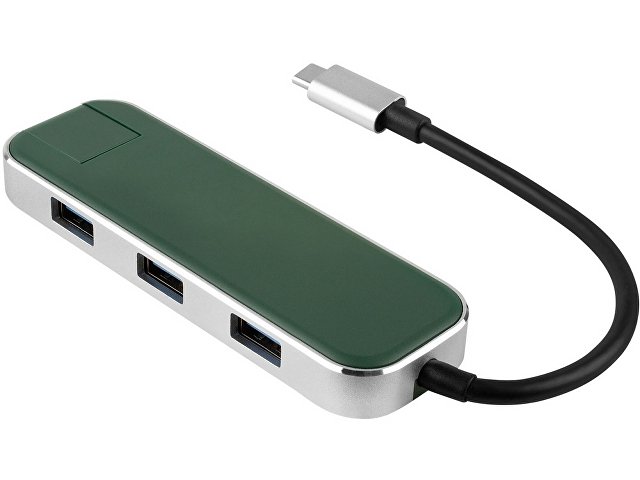 Хаб USB Rombica Type-C Chronos Green (Р) для бизнеса