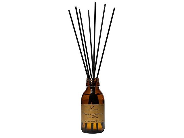Ароматический диффузор с палочками, апельсин и жасмин, ваниль, 100 мл