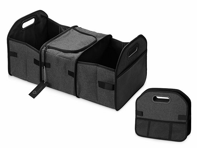 Органайзер автомобильный складной Harmony, темно-серый для бизнеса