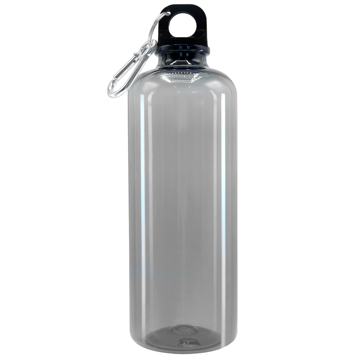 Бутылка пластиковая для воды Clipster, чёрный для бизнеса
