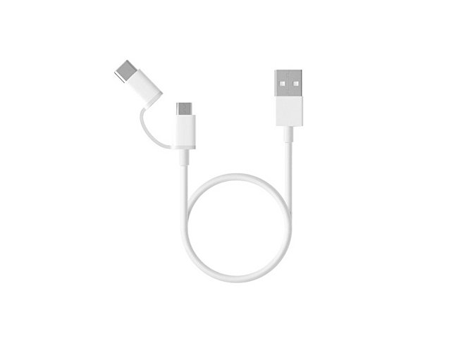 Кабель Mi 2-in-1 USB Cable Micro-USB to Type C 30см SJX02ZM (SJV4083TY) для бизнеса