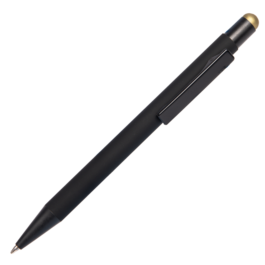 Ручка шариковая FACTOR BLACK со стилусом для бизнеса