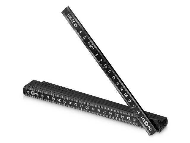 Складная линейка длиной 2 м "Plank", черный для бизнеса