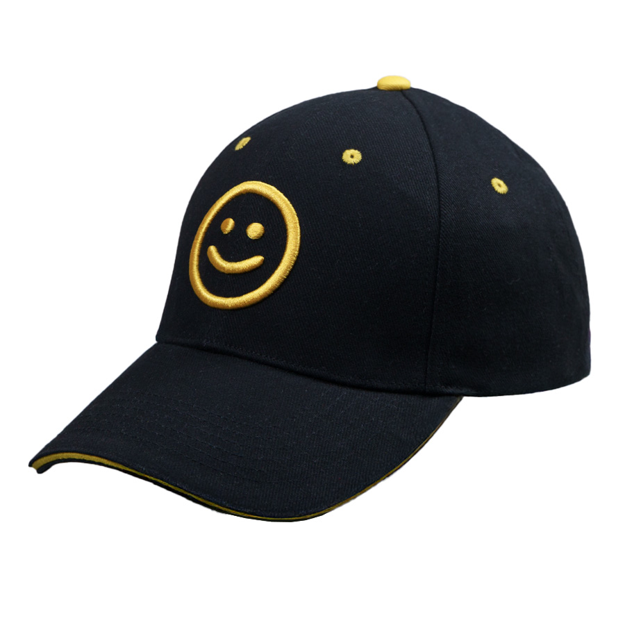 Образец бейсболка CUSTOM MERCH, 6 клиньев, металлическая застёжка с логотипом для бизнеса