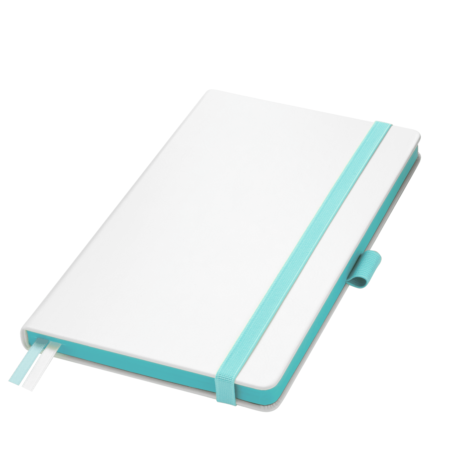 Ежедневник Арктик (Arctic) недатированный, белый/бирюзовый для бизнеса