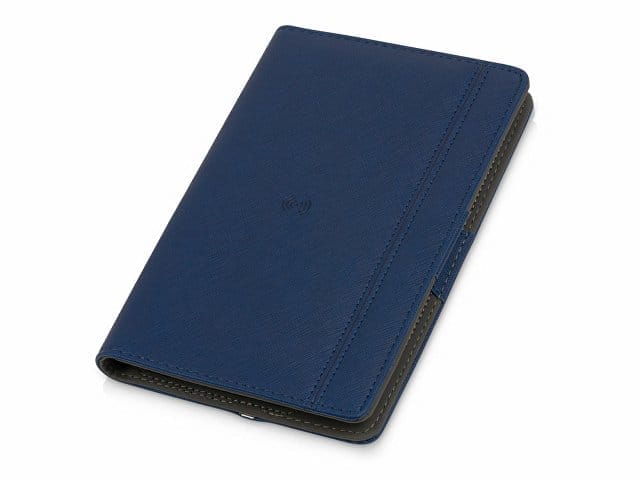 Органайзер с функцией беспроводной зарядки "Manner", 5000 mah, темно-синий (Р) для бизнеса