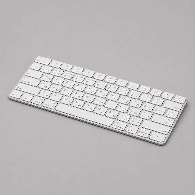 Беспроводная клавиатура Air Keyboard для MAC, Windows, 500 мАч, алюминий, белый, Deppa для бизнеса