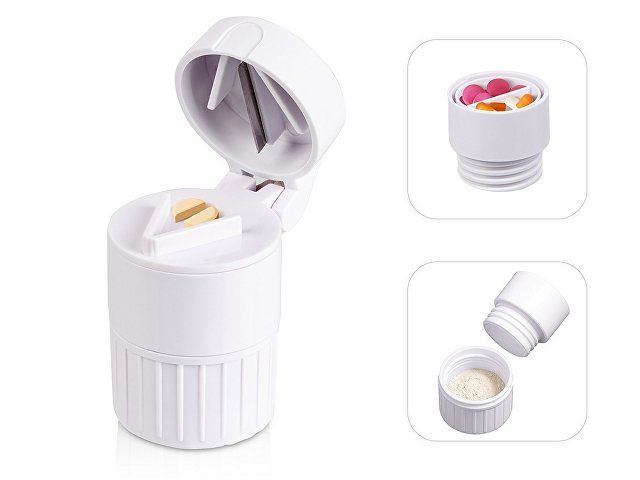 Футляр для мелочей с измельчителем "Avicenna", белый