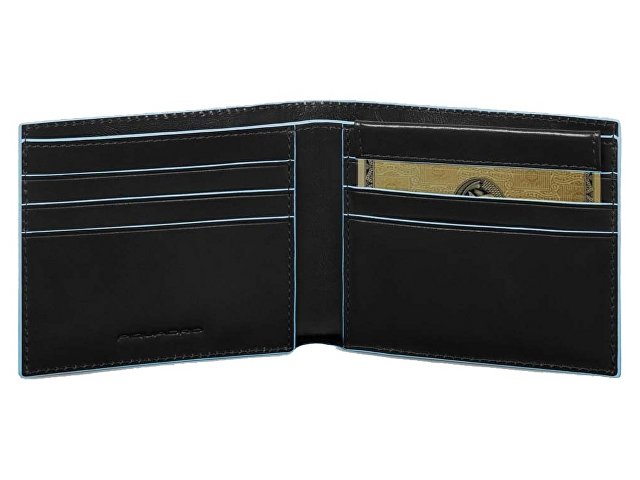 Портмоне, Piquadro Blue Square, Черный для бизнеса