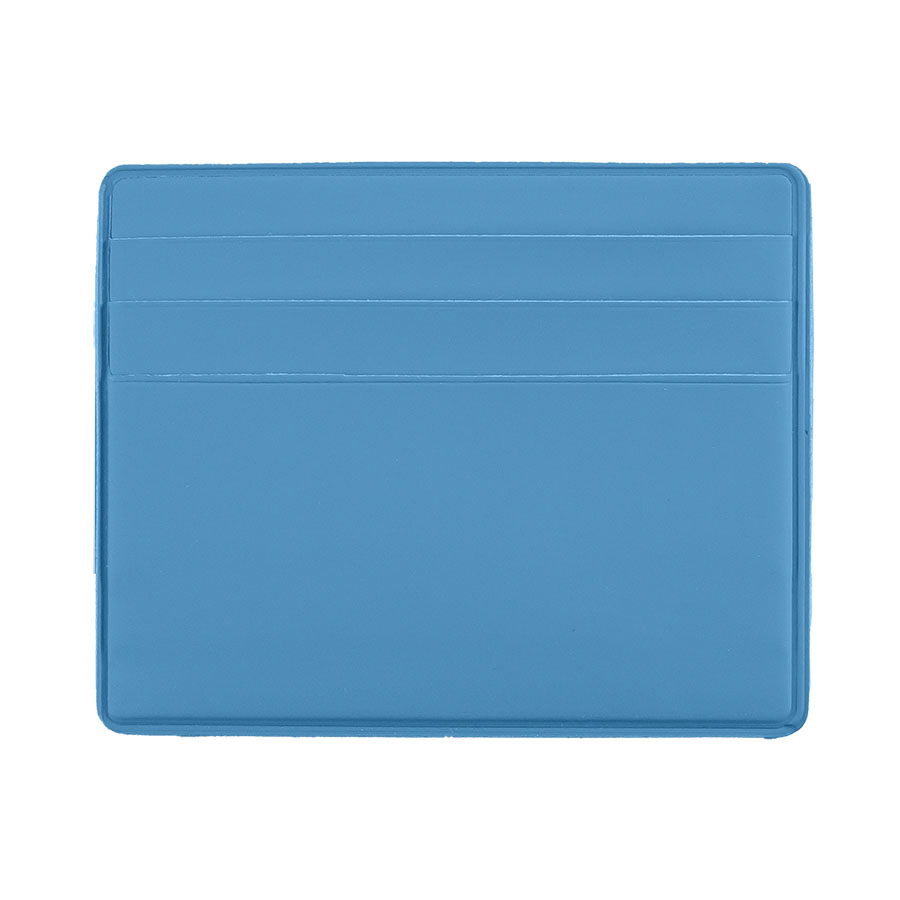 Чехол Simply для 6 карт с отделением для денег, голубой, PU  для бизнеса