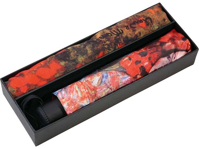 Набор: платок, складной зонт «Климт. Танцовщица», красный для бизнеса