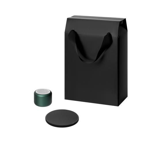 Подарочный набор Passion, Auris, зеленый (колонка, зарядное устройство)