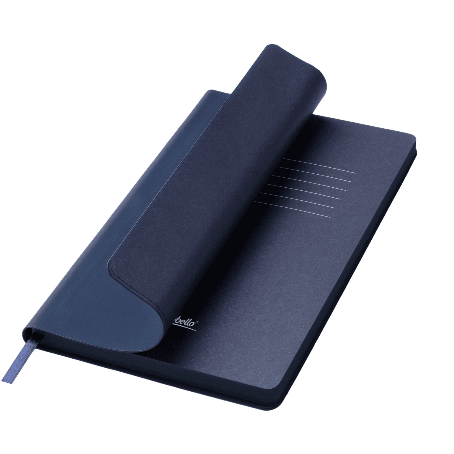 Ежедневник Латте софт-тач (Latte soft touch) недатированный, синий (без стикеров) для бизнеса