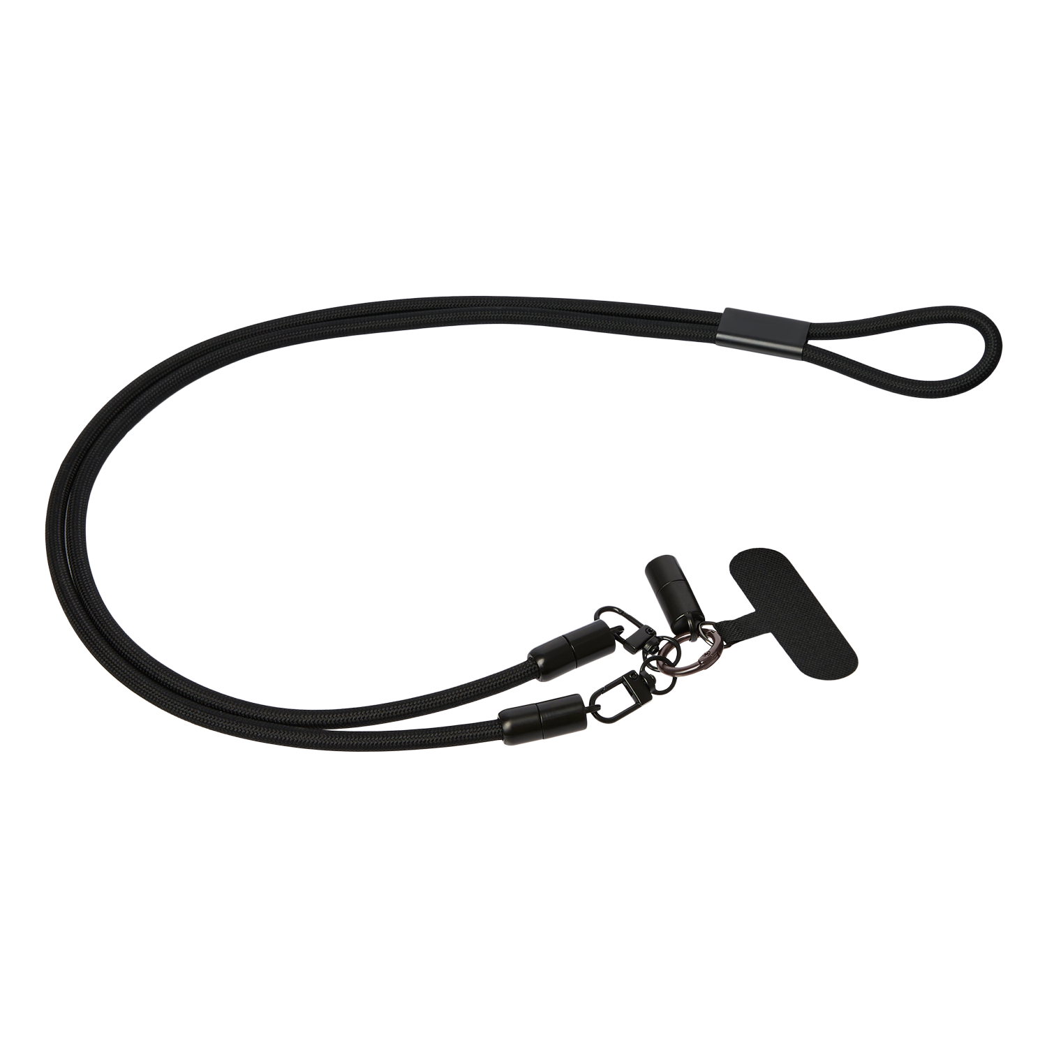 Кабель-ланьярд Волтрикс (Voltrix), черный для бизнеса