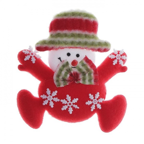 МЯГКИЙ МАГНИТ СНЕГОВИК СНЕЖИНКА 10 СМ 535394 для бизнеса