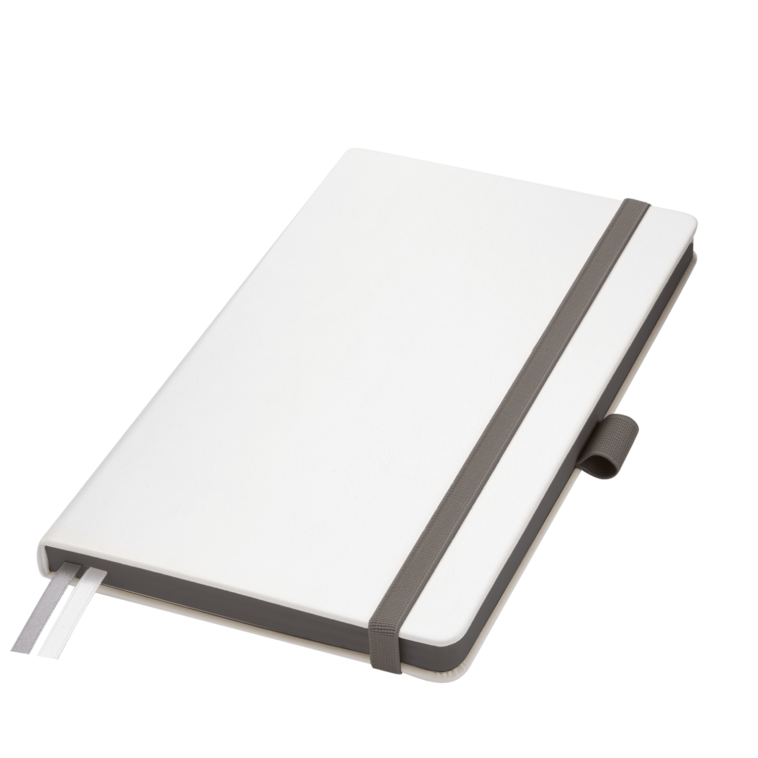 Ежедневник Арктик (Arctic) недатированный, белый/темно-серый для бизнеса