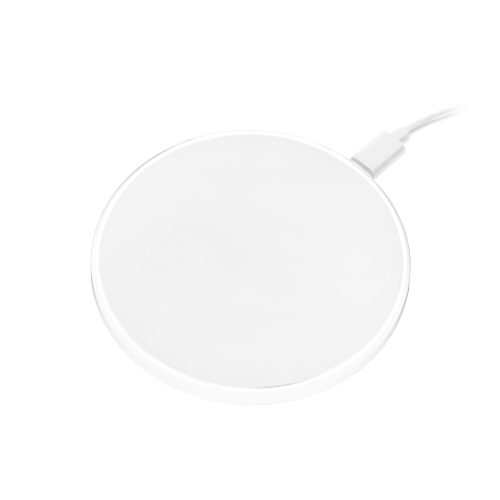 Беспроводное зарядное устройство с подсветкой 15W Auris, белое