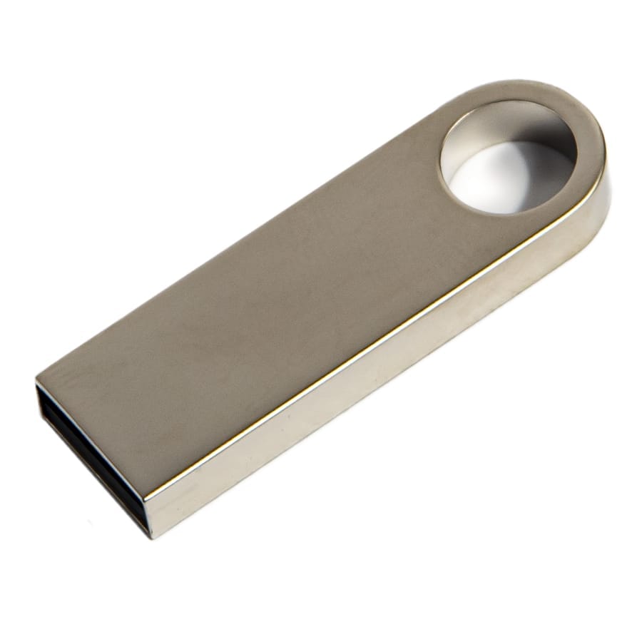 USB flash-карта SMART (16Гб), серебристая, 3,9х1,2х0,4 см, металл для бизнеса