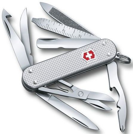 Нож-брелок Victorinox MiniChamp, 58 мм, 14 функций, серебристый