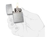 Зажигалка ZIPPO с покрытием Herringbone Sweep, латунь/сталь, серебристая, матовая, 38x13x57 мм для бизнеса