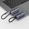 USB-хаб 3 в 1 USB-C - USB-A3.0 + USB-C PD100Вт + HDMI, серый, Deppa для бизнеса