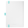 Ежедневник Арктик (Arctic) недатированный, белый/бирюзовый