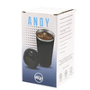 Термокружка Andy с дисплеем, 510 мл, черная для бизнеса