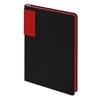 Ежедневник Flexy Star Sivilia Black Edition Color А5, черно-красный, недатированный ,в гибкой обложке для бизнеса