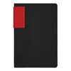 Ежедневник Flexy Star Sivilia Black Edition Color А5, черно-красный, недатированный ,в гибкой обложке