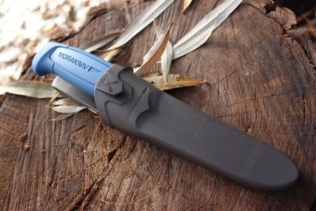 Нож Morakniv Basic 546, нержавеющая сталь, ножны, синий