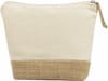 Косметичка "Jute" из хлопка и джута, натуральный для бизнеса