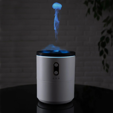 Светодиодный USB увлажнитель Volcano, белый   с логотипом компании. Цена 2 306 ₽. Артикул ARDN21020.01