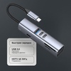 USB-хаб 7 в 1 USB-C - USB-A3.0 + 2хUSB-C + USB-C PD100Вт + HDMI + SD + microSD, серый, Deppa для бизнеса