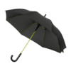 Зонт-трость Квантум (Quantum), черный/салатовый
