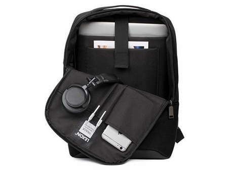 Рюкзак Track Simple, черный с логотипом компании. Цена 7 663 ₽. Артикул AROALN2402N