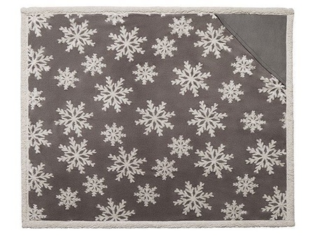 Плед Snowflake новогодний с логотипом компании. Цена 2 390 ₽. Артикул AROA836530